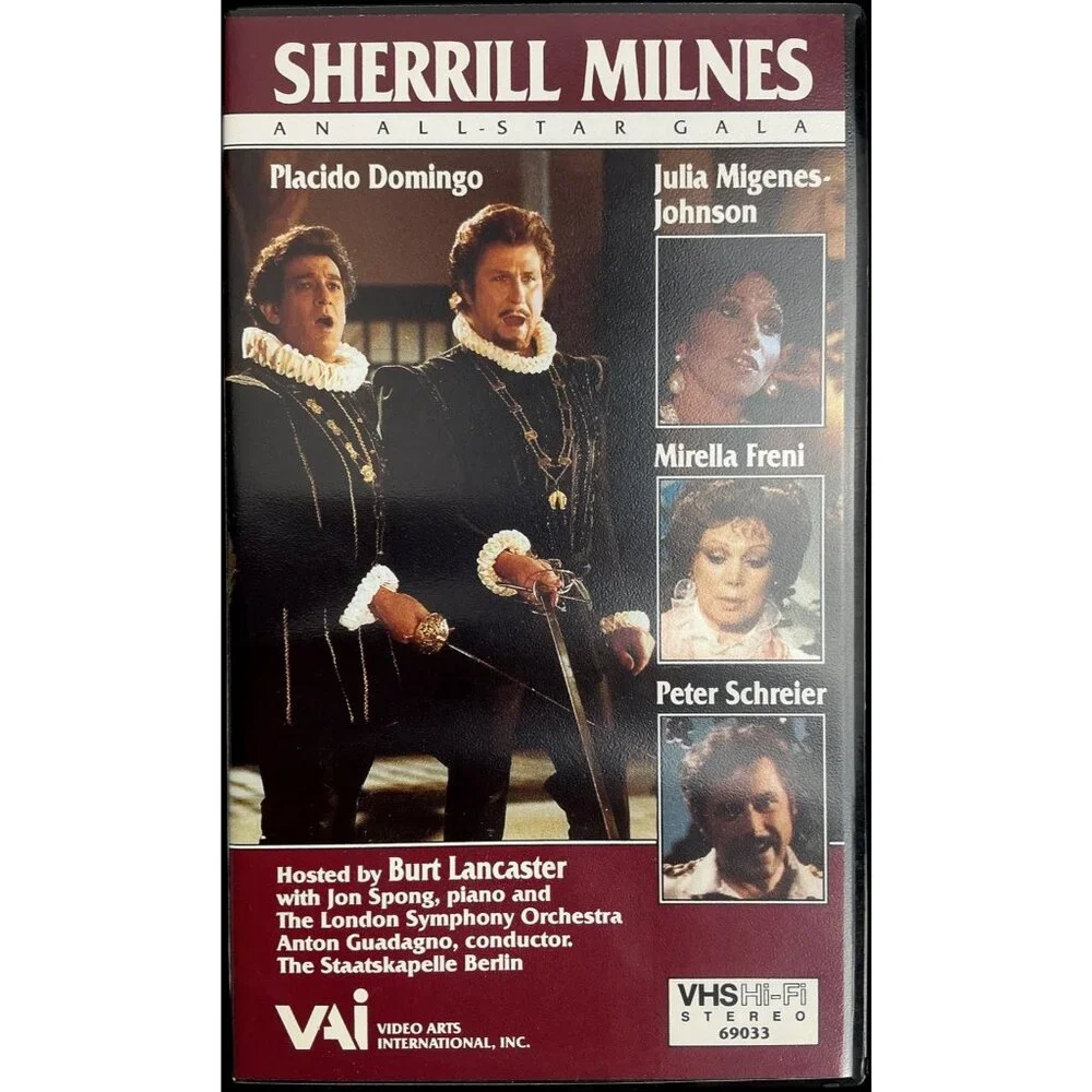 Sherrill Milnes All-Star Gala VHS 1985 Opera Performances Hosted Burt Lancaster